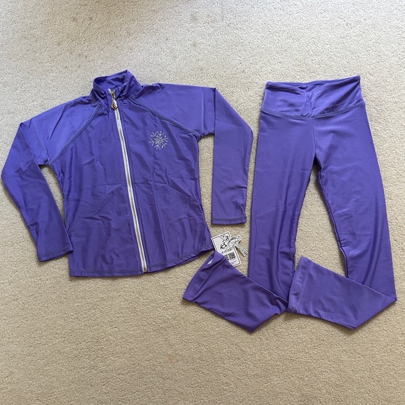 New ice skating jacket and pants set XS 8~10T (120~130cm) - Picture 1 of 11